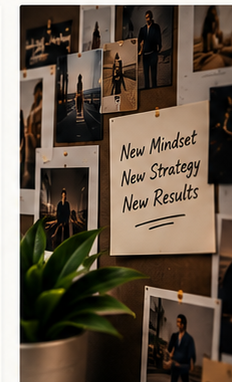 Creative direction board representing Brand Reset