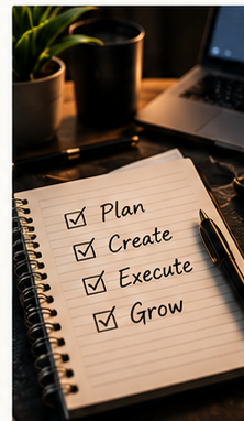 Planning checklist workspace representing The Build Session